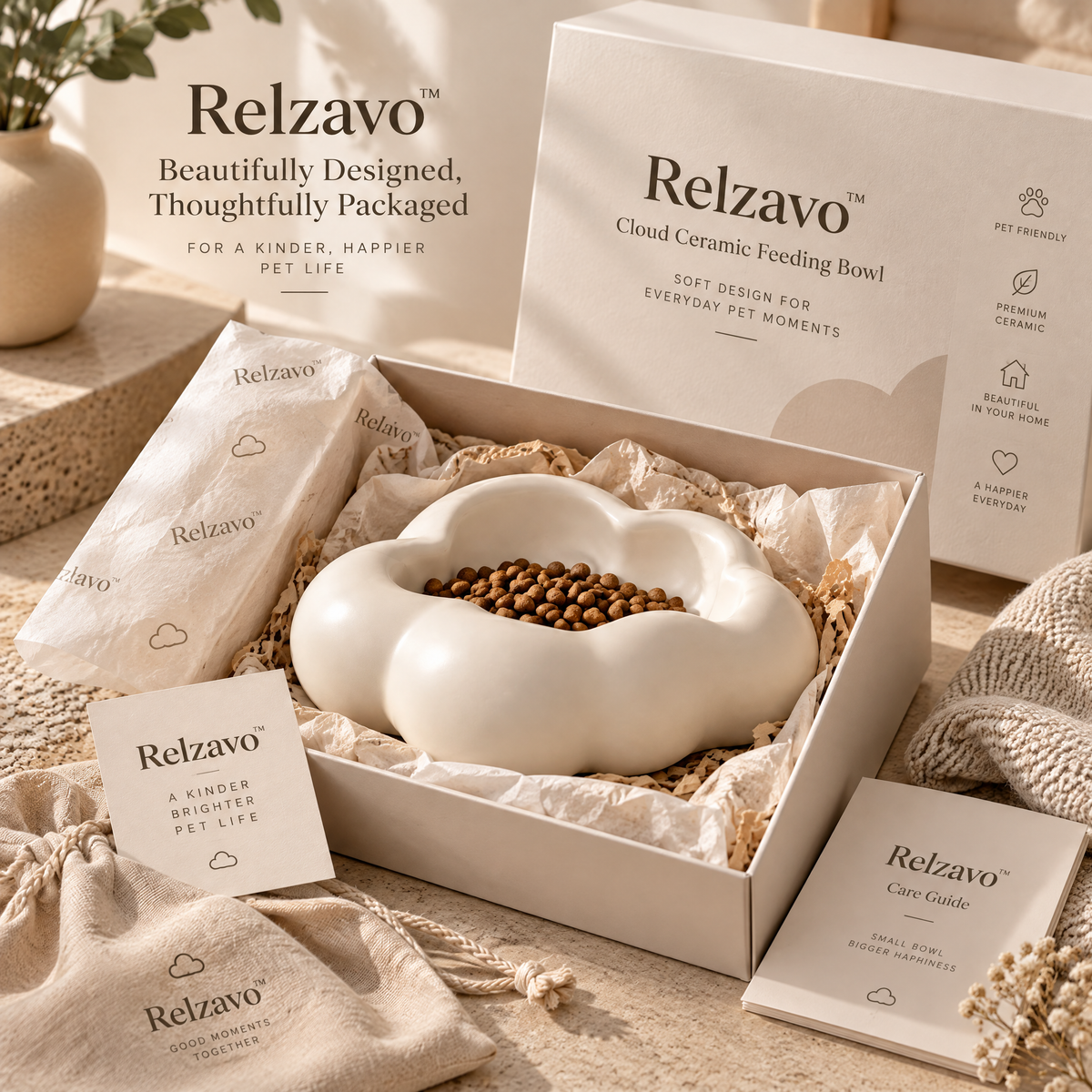 Cloud Ceramic Feeding Bowl
