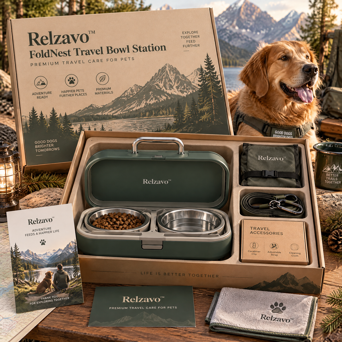 FoldNest Travel Bowl Station