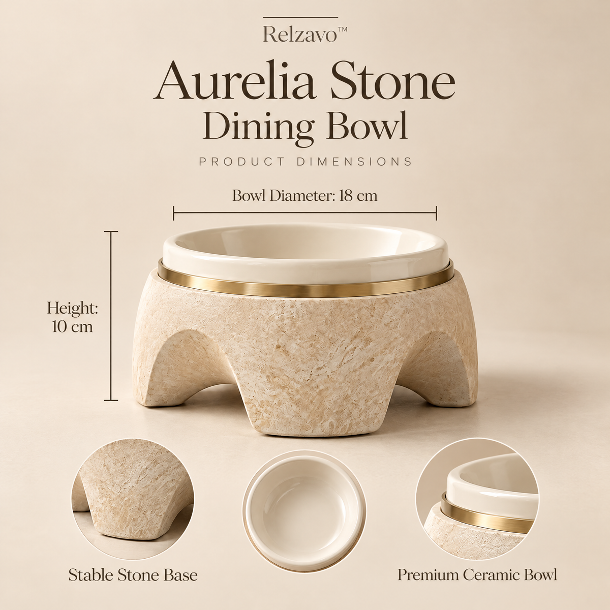 Aurelia Stone Dining Bowl