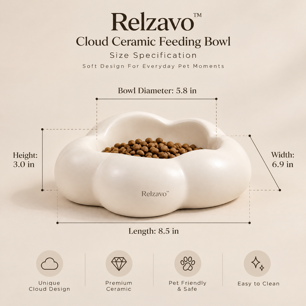 Cloud Ceramic Feeding Bowl