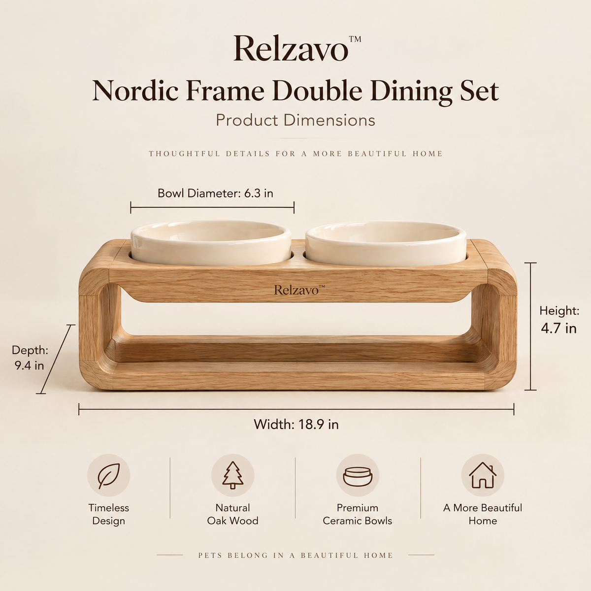 Nordic Frame Double Dining Set