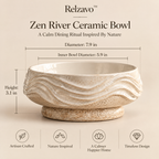 Zen River Ceramic Bowl
