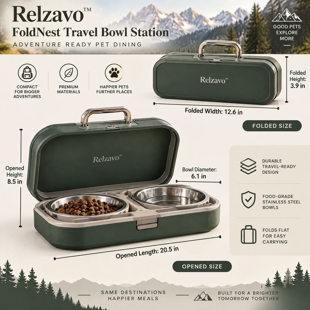 FoldNest Travel Bowl Station
