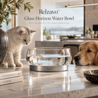 Glass Horizon Water Bowl