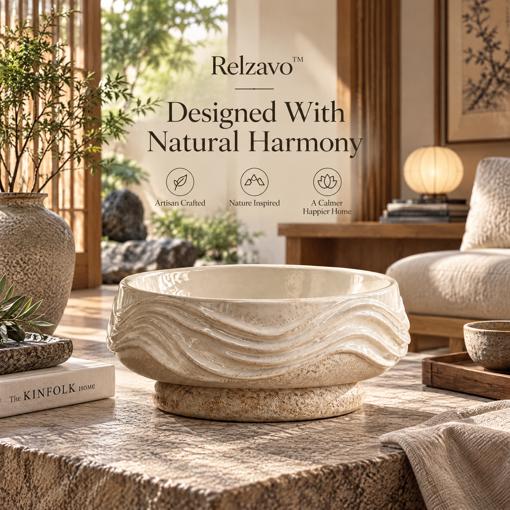 Zen River Ceramic Bowl