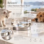 Glass Horizon Water Bowl